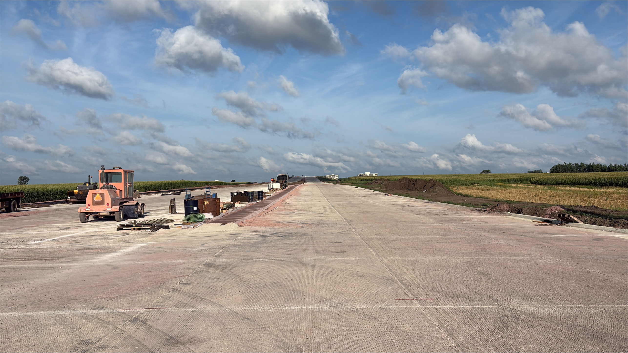 Intersection of South Veterans Parkway and Southeastern Avenue looking west.