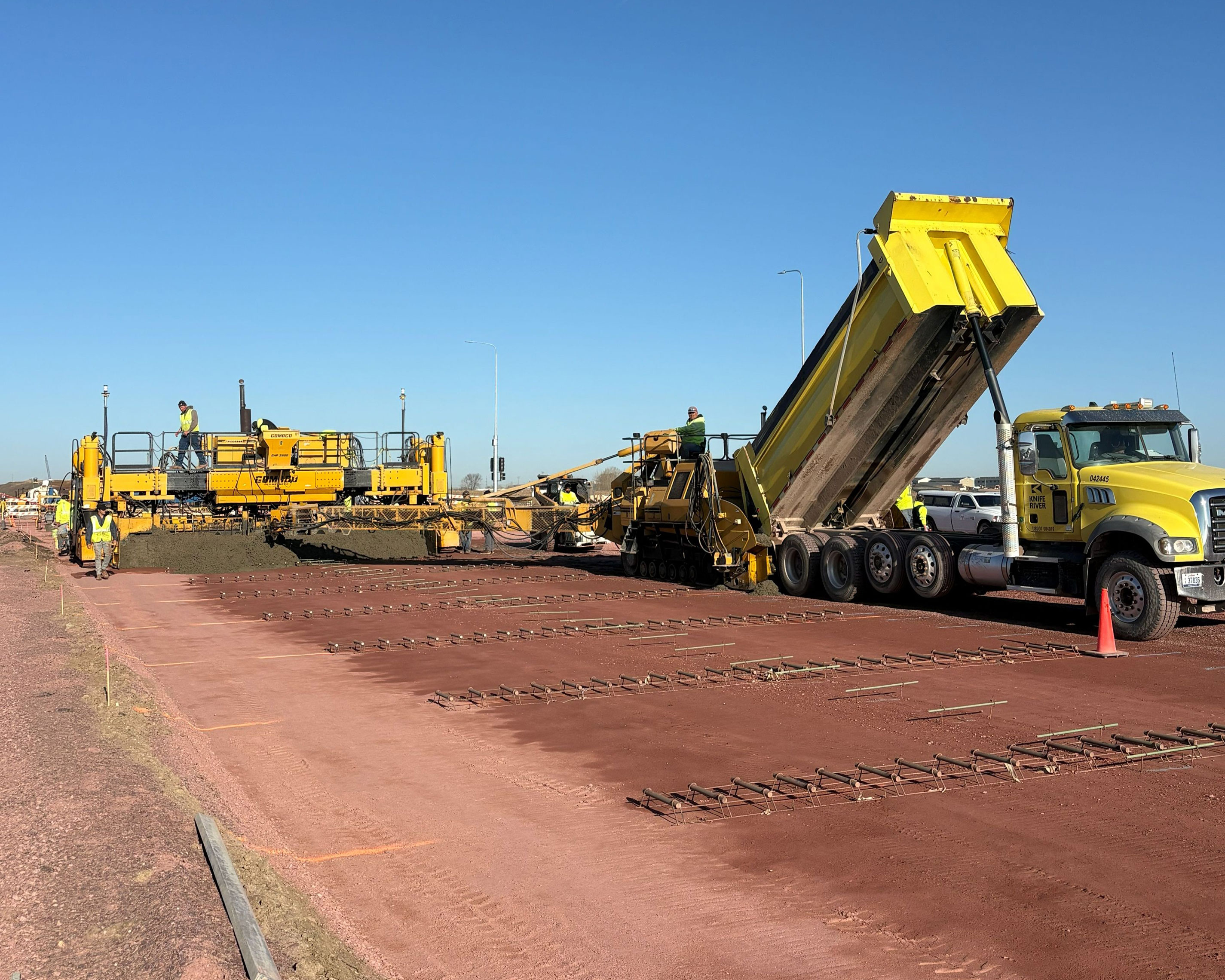 Construction equipment on site