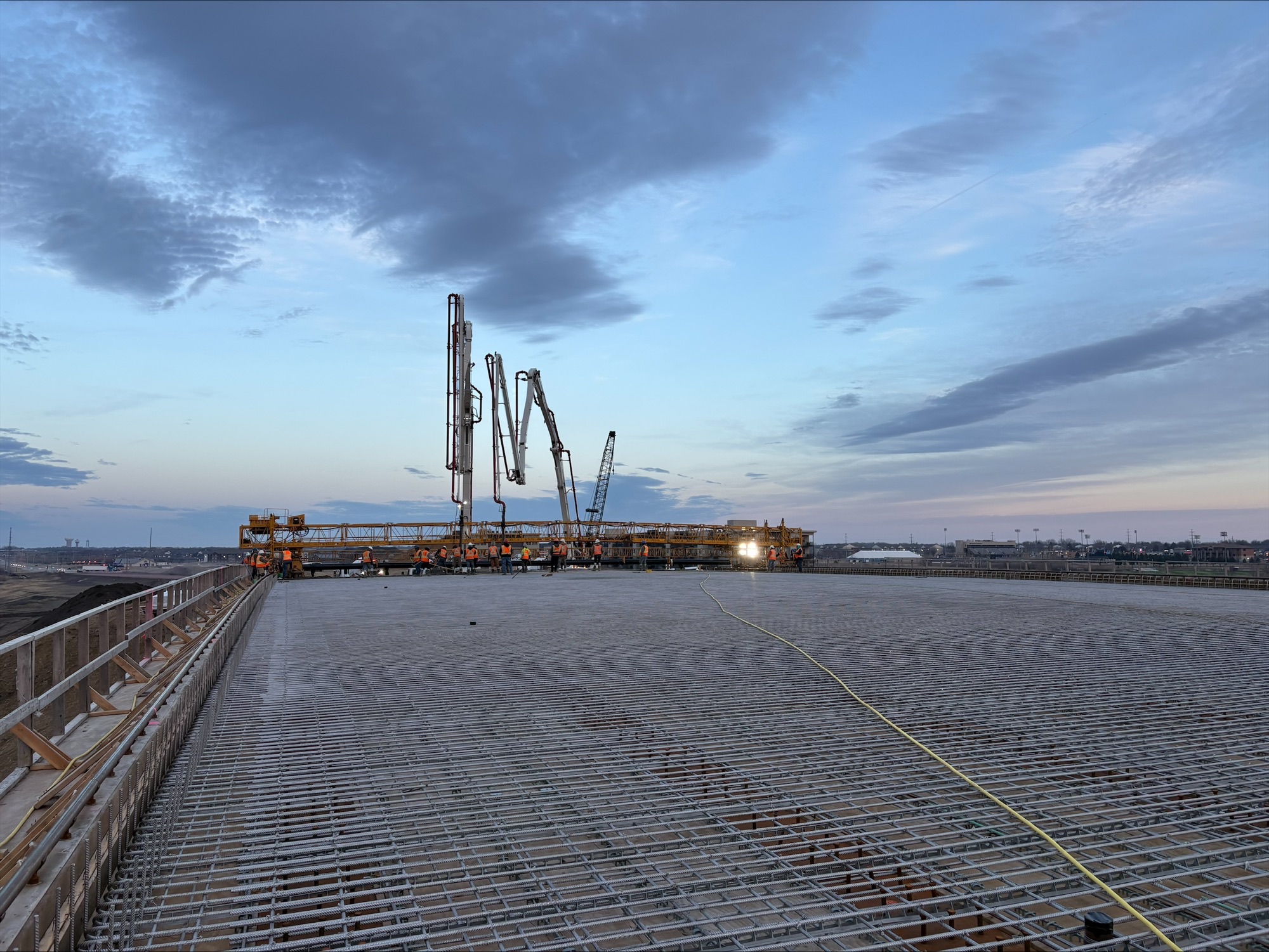 View of construction area.